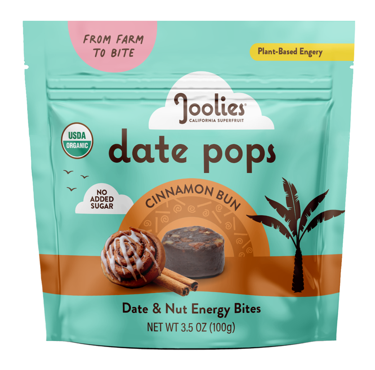 Date Pops - Cinnamon Bun 6ct