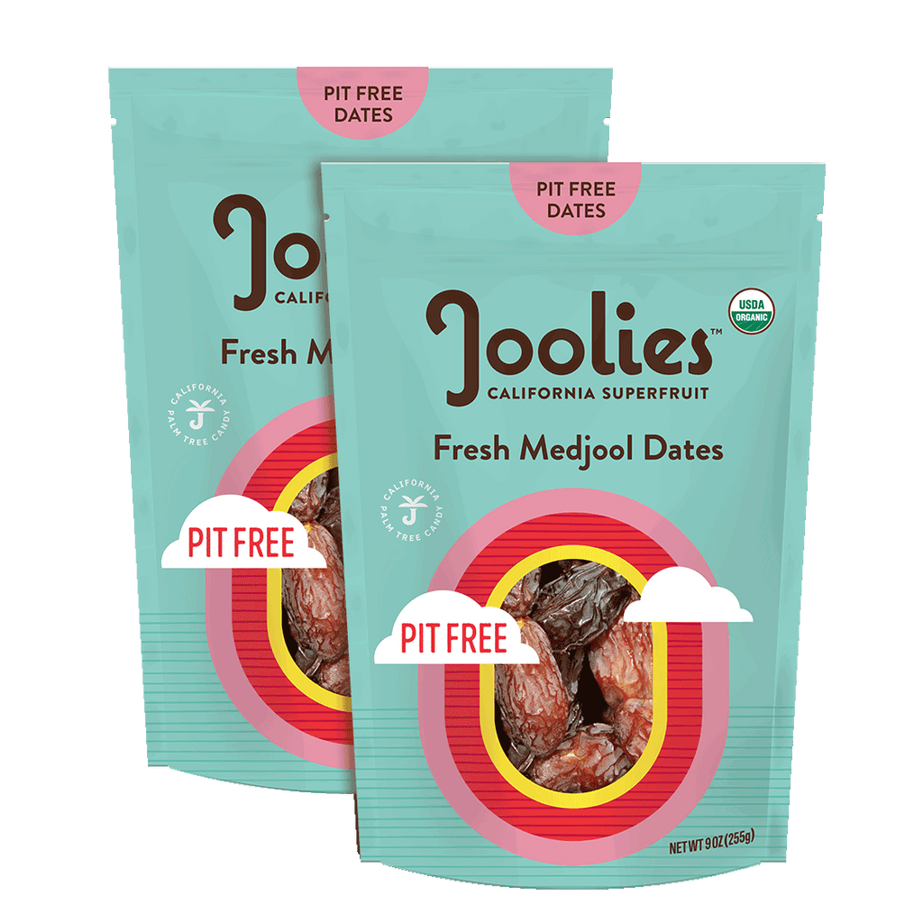 Pitted Organic Medjool Dates- Pack of Two 9oz Bags