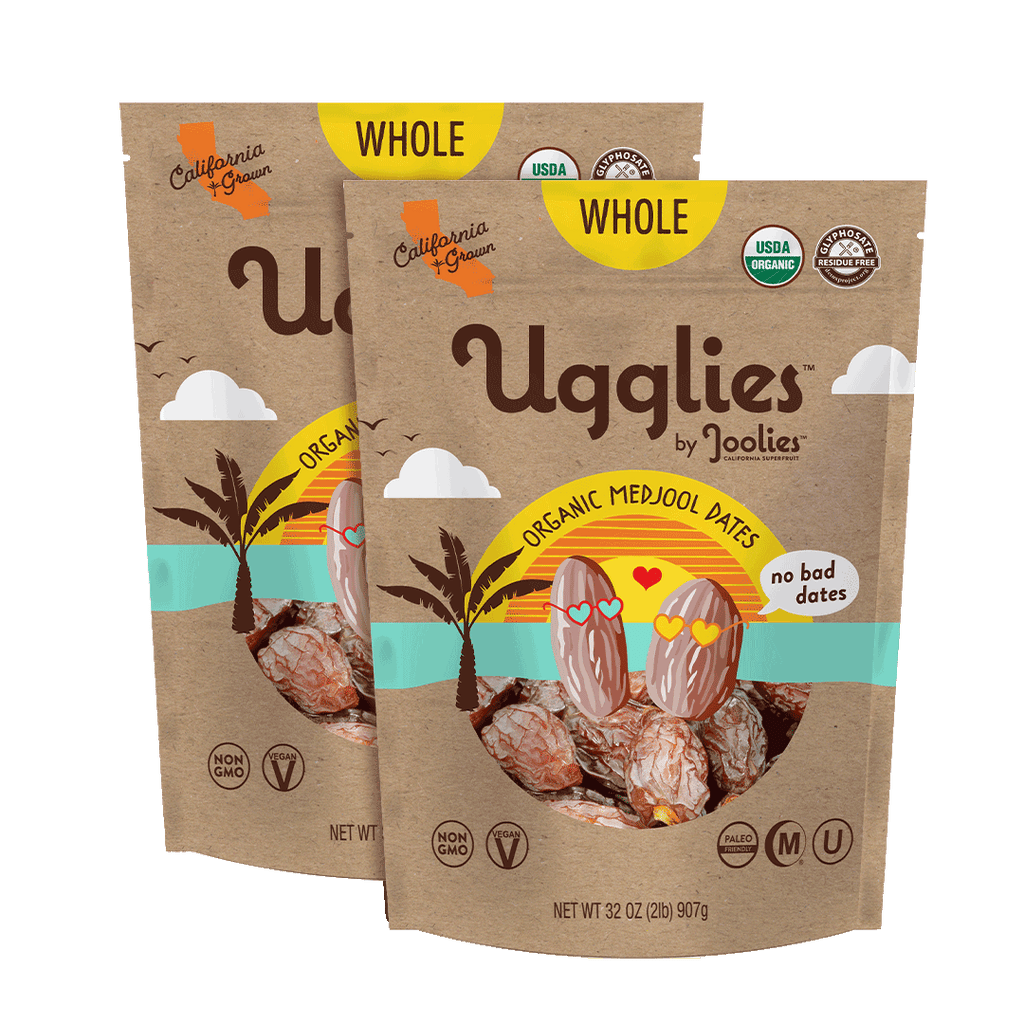 Ugglies By Joolies - Whole Organic Medjool Dates - Pack of Two 2lb Bags
