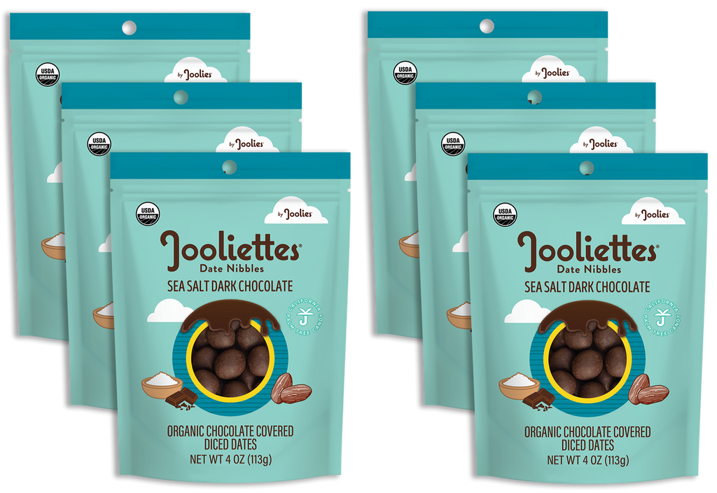 Jooliettes® 4oz Sea Salt Chocolate Covered Diced Dates 6 ct