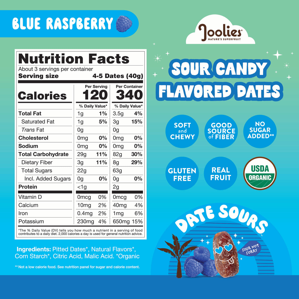 Blue Raspberry Date Sours